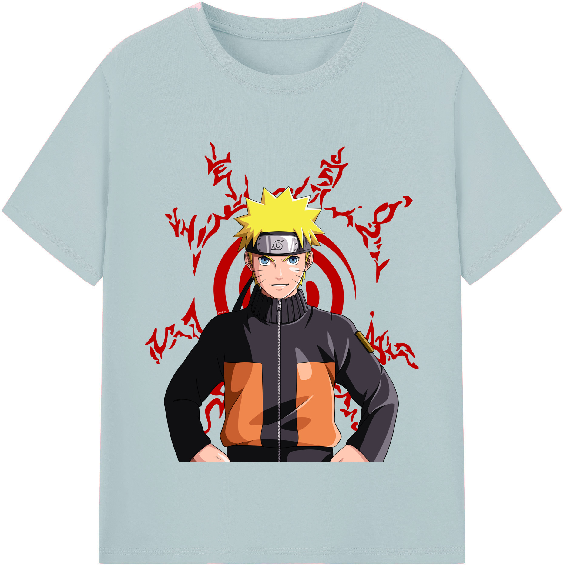 （画像用） NARUTO -ナルト- うずまき ナルト Uzumaki Naruto 綿100％半袖Tシャツ（フロントプリント）